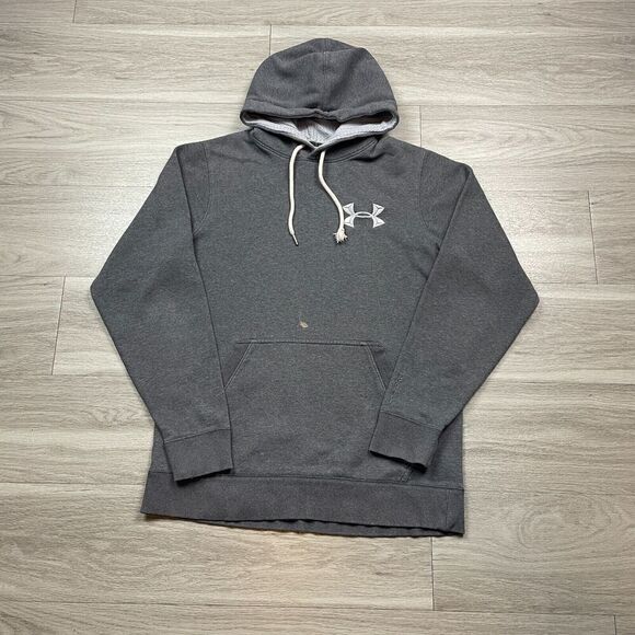 Under Armour Hoodie Mens Medium Gray Storm Fleece Loose Outdoor - Picture 1 of 14